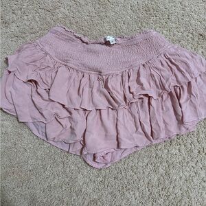 Rock N Rags Pink Ruffled Skirt